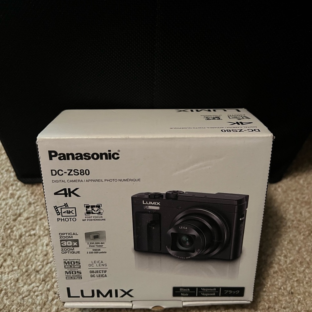 Panasonic LUMIX DC-ZS80 Compact Black Camera
